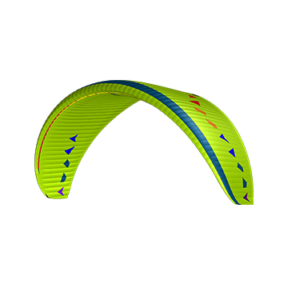 Aile de parapente Davinci Gliders - MAMBO - Taille S PTV 70-95, Lime