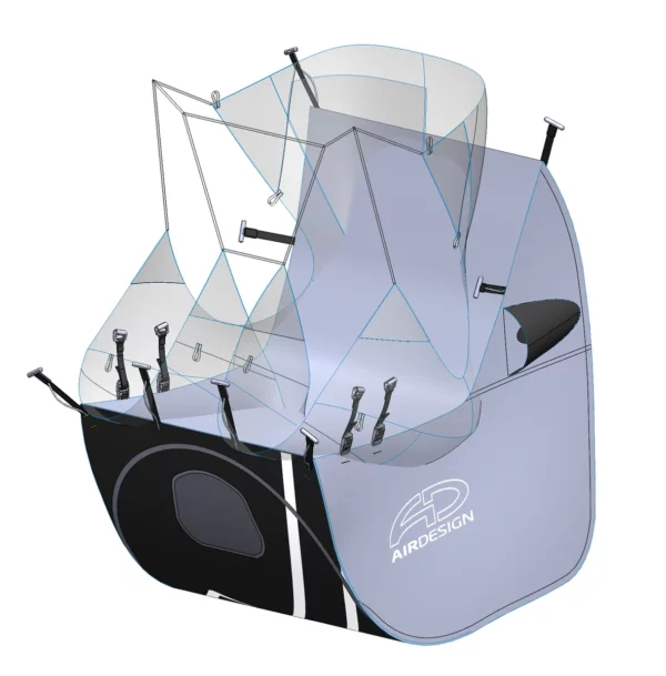 Airbag pour sellette de parapente Airdesign – SLIP 2 – Image 2